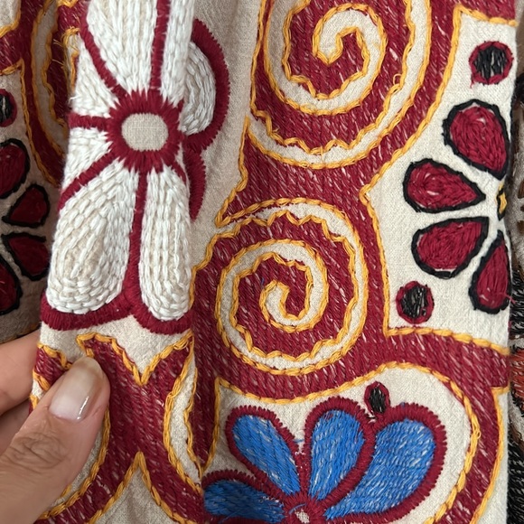 Zara linen blend printed dress - Picture 3 of 4